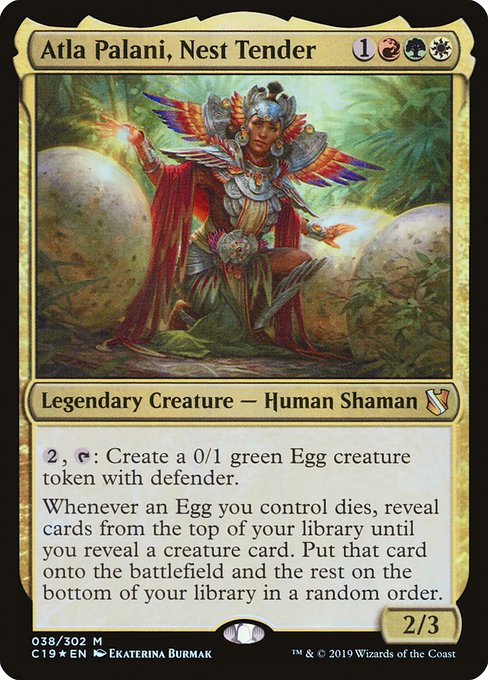 Atla Palani, Nest Tender - Commander 2019 Mythic Card