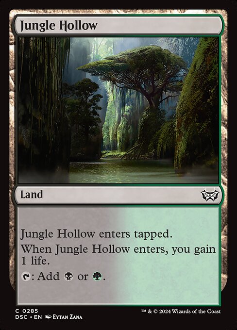 Jungle Hollow - Duskmourn: House of Horror Commander Common Card