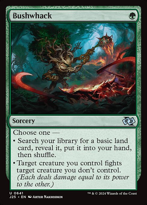 Bushwhack - Foundations Jumpstart Uncommon Card