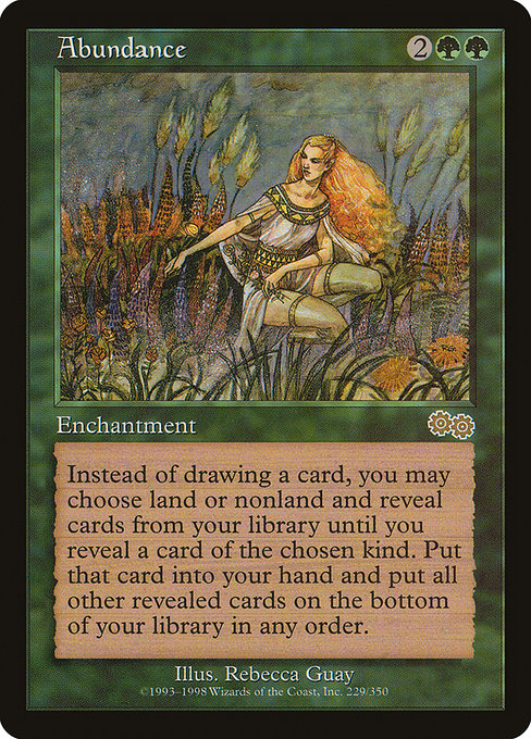 Abundance - Urza's Saga Rare Card