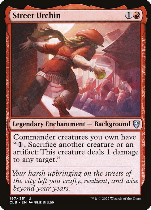 Street Urchin - Commander Legends: Battle for Baldur's Gate Uncommon Card