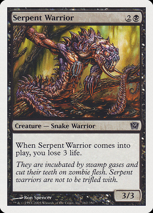 Serpent Warrior - Ninth Edition Common Card