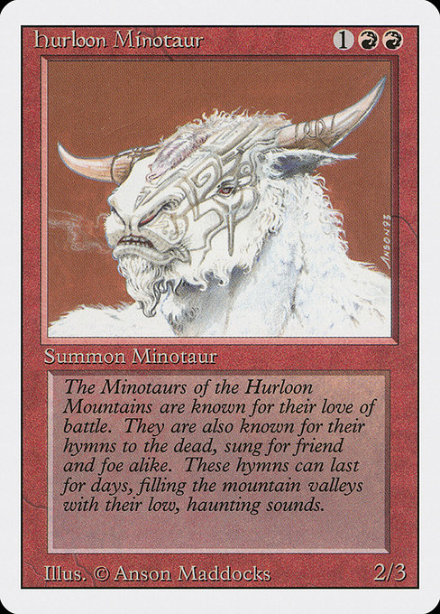 Hurloon Minotaur - Revised Edition Common Card