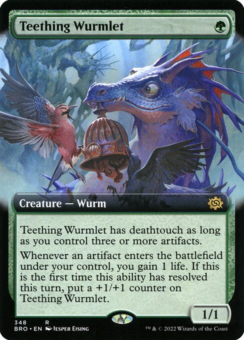 Teething Wurmlet - The Brothers' War Rare Card