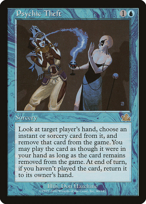 Psychic Theft - Prophecy Rare Card