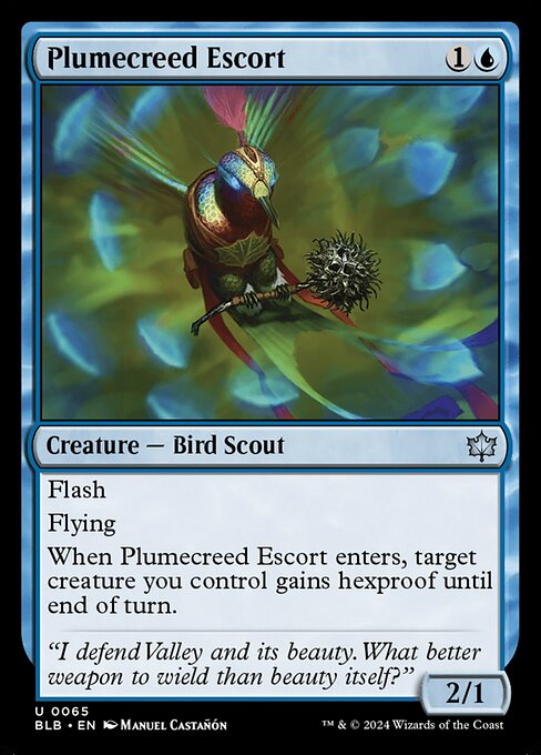 Plumecreed Escort - Bloomburrow Uncommon Card