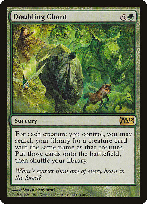 Doubling Chant - Magic 2012 Rare Card