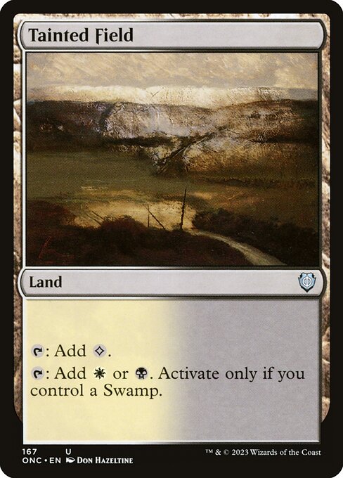 Tainted Field - Phyrexia: All Will Be One Commander Uncommon Card