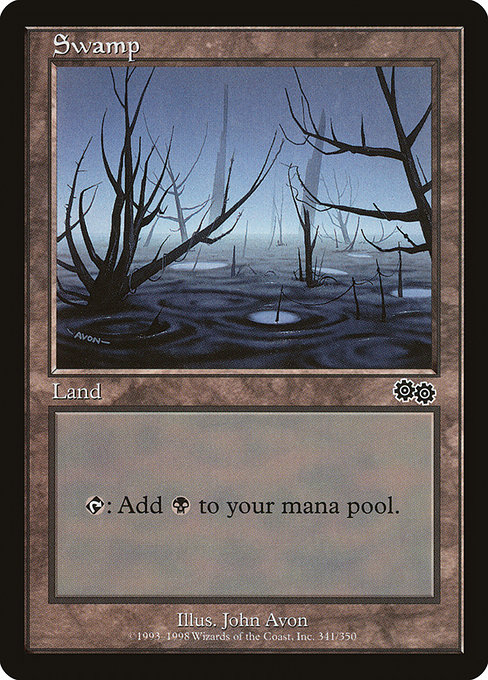 Swamp - Urza's Saga Common Card