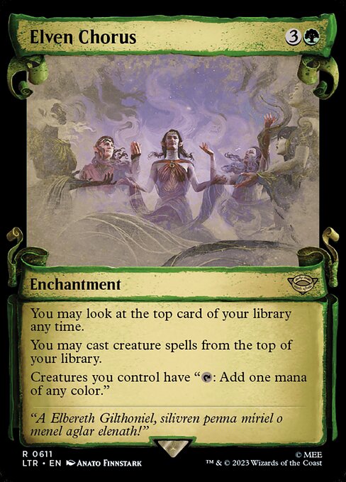 Elven Chorus - The Lord of the Rings: Tales of Middle-earth Rare Card