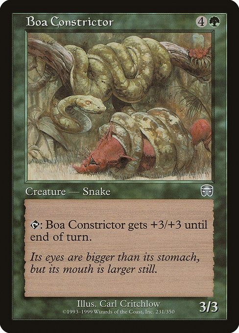 Boa Constrictor - Mercadian Masques Uncommon Card