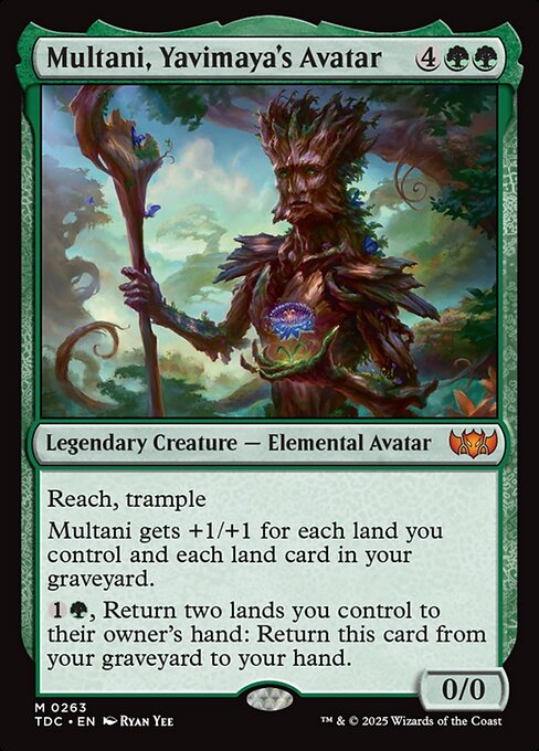 Multani, Yavimaya's Avatar - Tarkir: Dragonstorm Commander Mythic Card