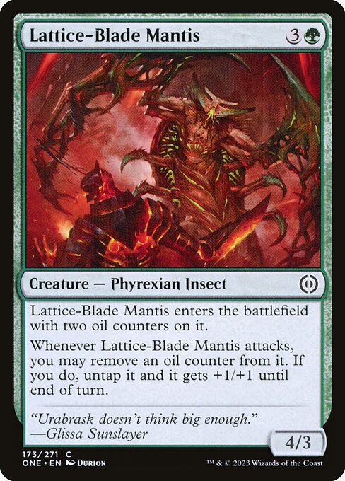 Lattice-Blade Mantis - Phyrexia: All Will Be One Common Card