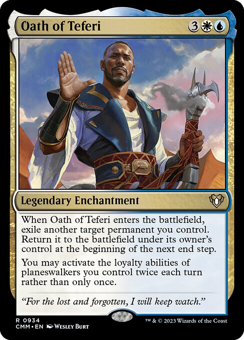 Oath of Teferi - Commander Masters Rare Card