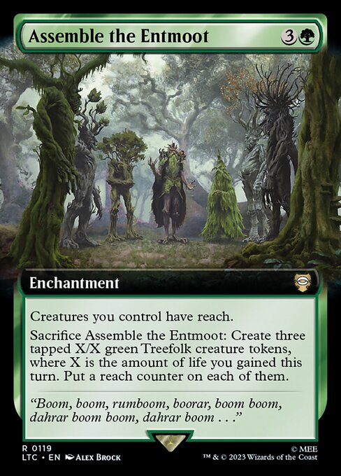 Assemble the Entmoot - Tales of Middle-earth Commander Rare Card