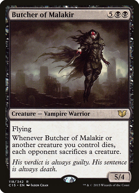 Butcher of Malakir - Commander 2015 Rare Card