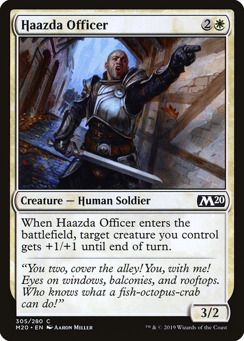 Haazda Officer - Core Set 2020 Common Card