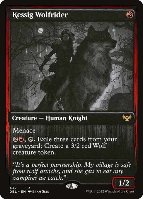Kessig Wolfrider - Innistrad: Double Feature Rare Card