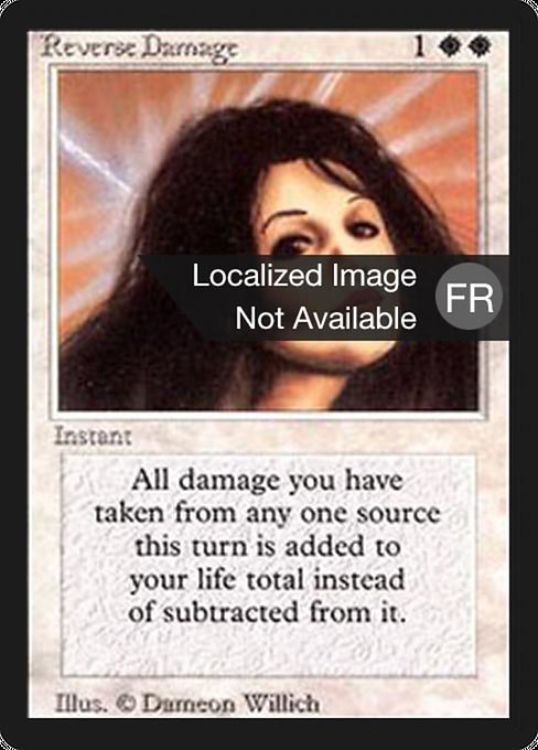 Reverse Damage - Foreign Black Border Rare Card