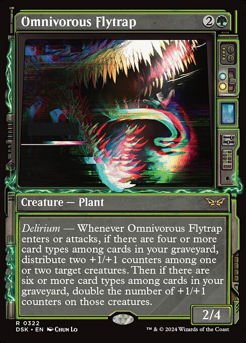 Omnivorous Flytrap - Duskmourn: House of Horror Rare Card