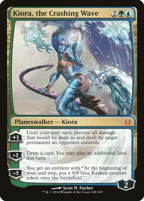 Kiora, the Crashing Wave - Born of the Gods Mythic Card