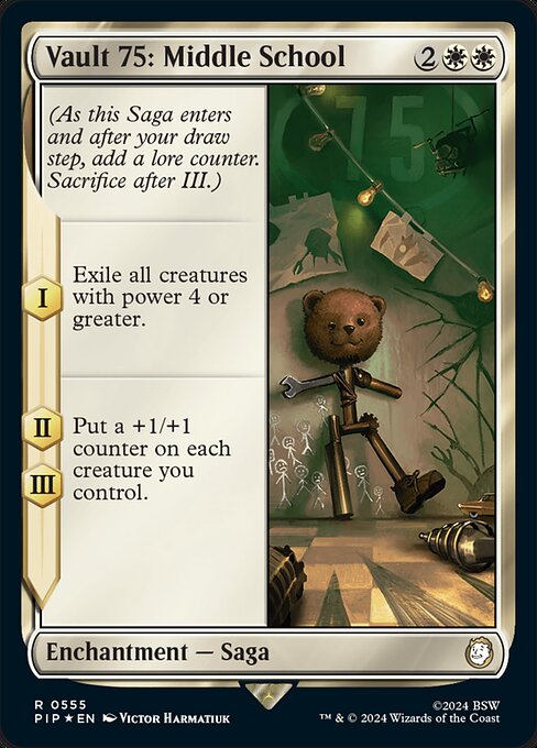 Vault 75: Middle School - Fallout Rare Card