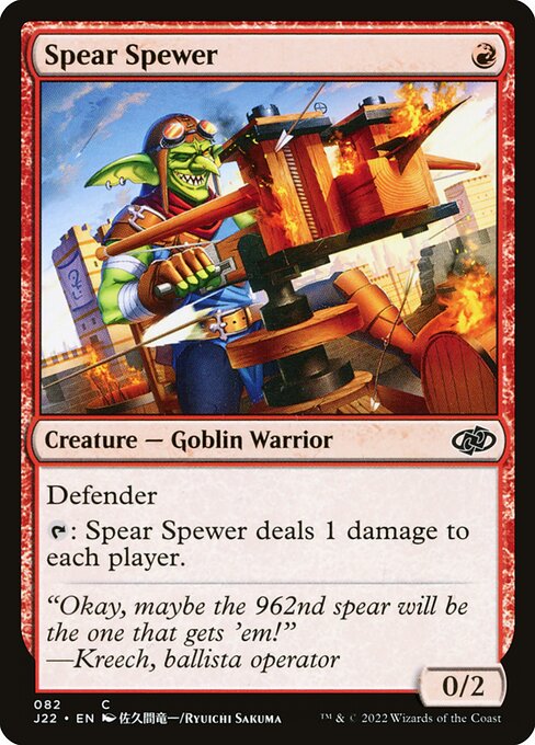 Spear Spewer - Jumpstart 2022 Common Card
