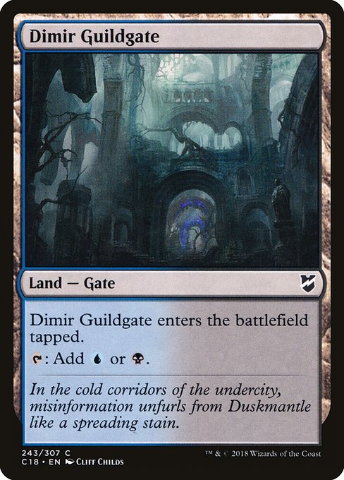 Dimir Guildgate - Commander 2018 Common Card