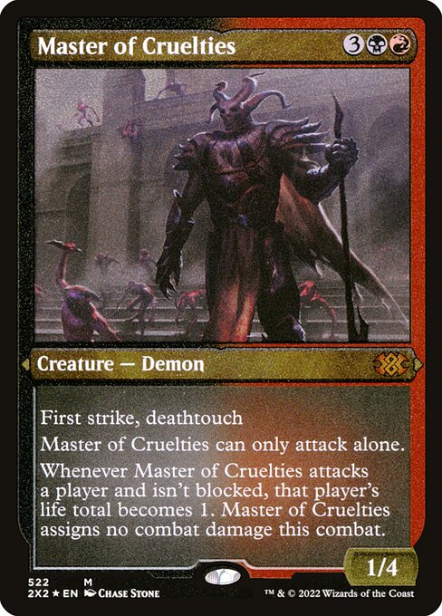 Master of Cruelties - Double Masters 2022 Mythic Card
