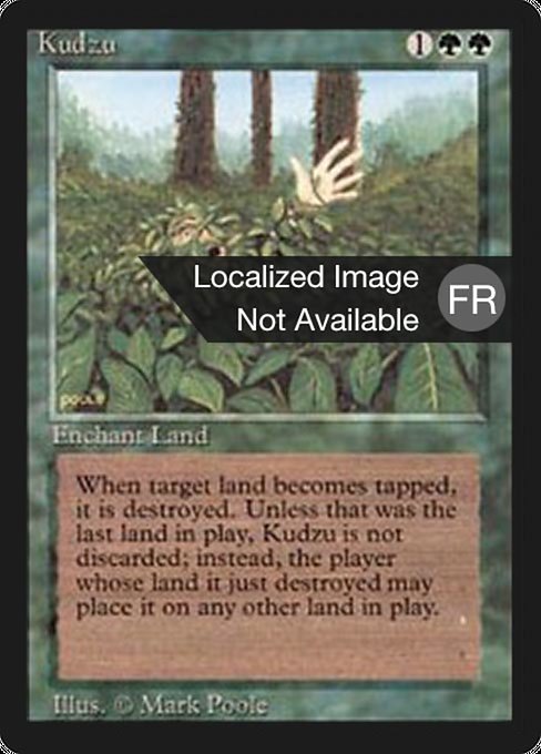 Kudzu - Foreign Black Border Rare Card