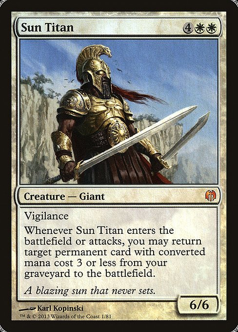 Sun Titan - Duel Decks: Heroes vs. Monsters Mythic Card