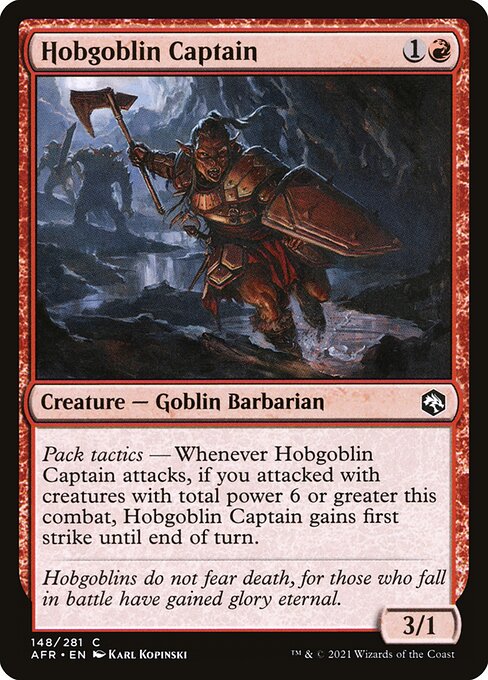 Hobgoblin Captain - Adventures in the Forgotten Realms Common Card
