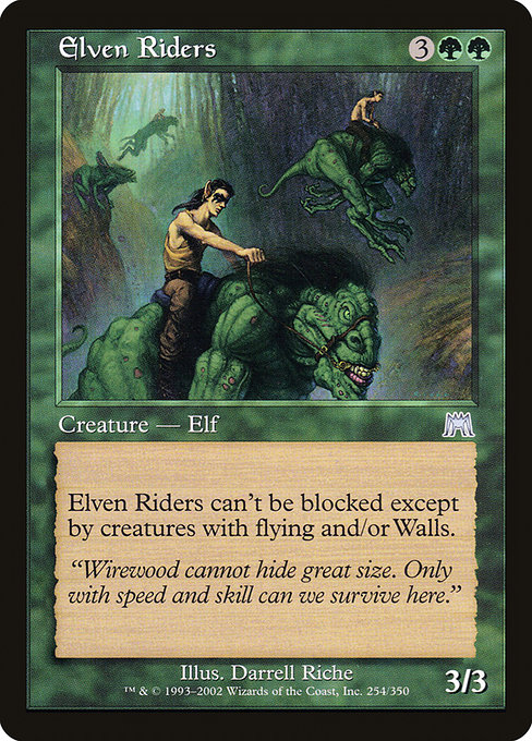 Elven Riders - Onslaught Uncommon Card