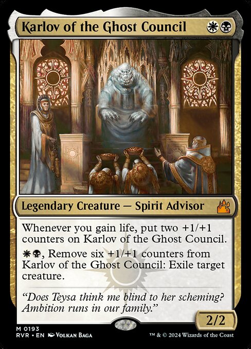 Karlov of the Ghost Council - Ravnica Remastered Mythic Card