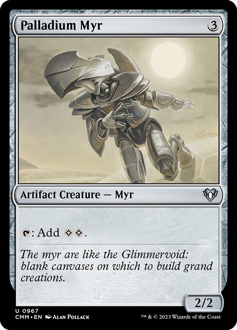 Palladium Myr - Commander Masters Uncommon Card