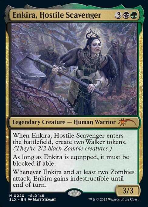 Enkira, Hostile Scavenger - Universes Within Mythic Card