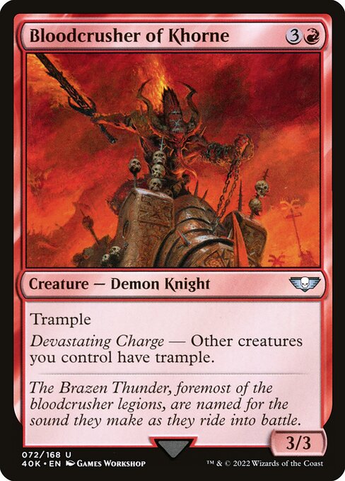 Bloodcrusher of Khorne - Warhammer 40,000 Commander Uncommon Card
