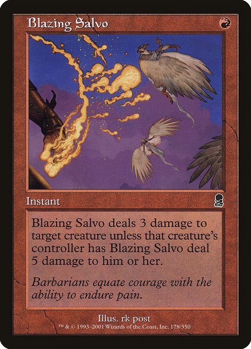 Blazing Salvo - Odyssey Common Card