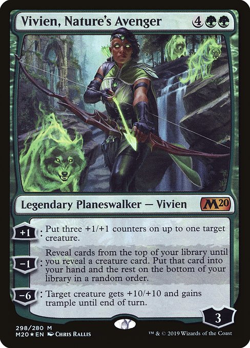 Vivien, Nature's Avenger - Core Set 2020 Mythic Card