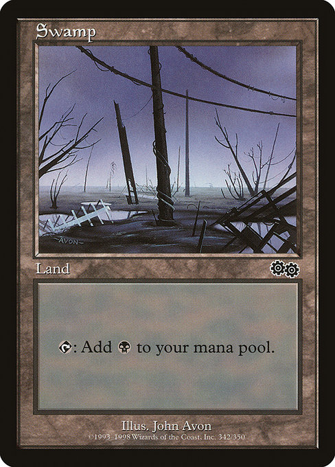 Swamp - Urza's Saga Common Card