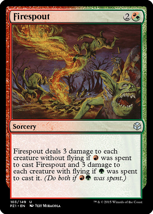 Firespout - Legendary Cube Prize Pack Uncommon Card