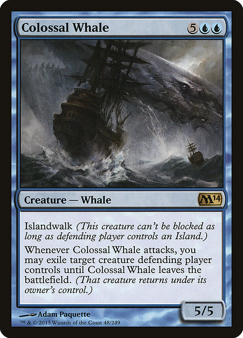 Colossal Whale - Magic 2014 Rare Card