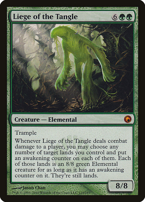 Liege of the Tangle - Scars of Mirrodin Mythic Card