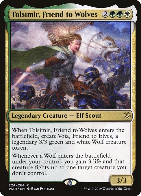 Tolsimir, Friend to Wolves - War of the Spark Rare Card
