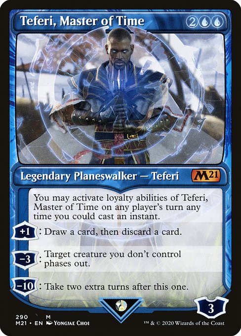 Teferi, Master of Time - Core Set 2021 Mythic Card