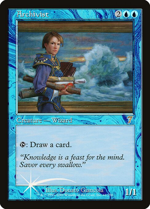 Archivist - Seventh Edition Rare Card