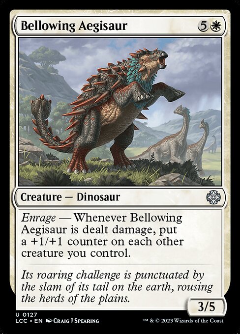 Bellowing Aegisaur - The Lost Caverns of Ixalan Commander Uncommon Card