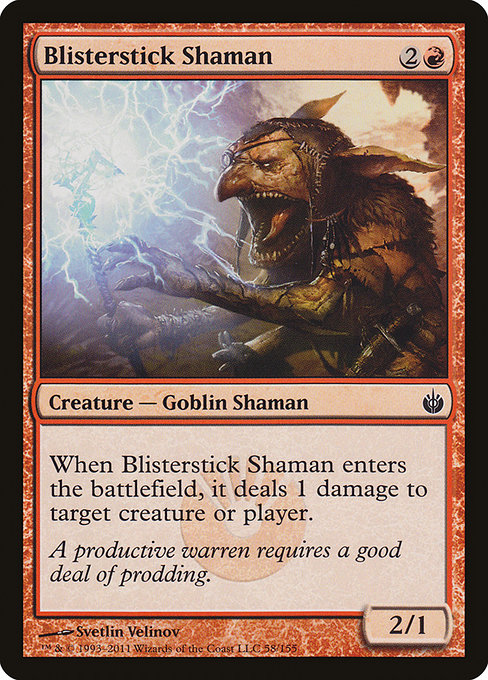 Blisterstick Shaman - Mirrodin Besieged Common Card