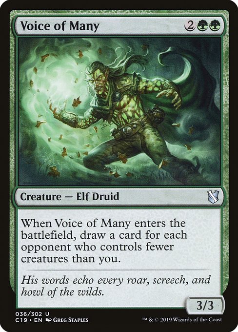Voice of Many - Commander 2019 Uncommon Card