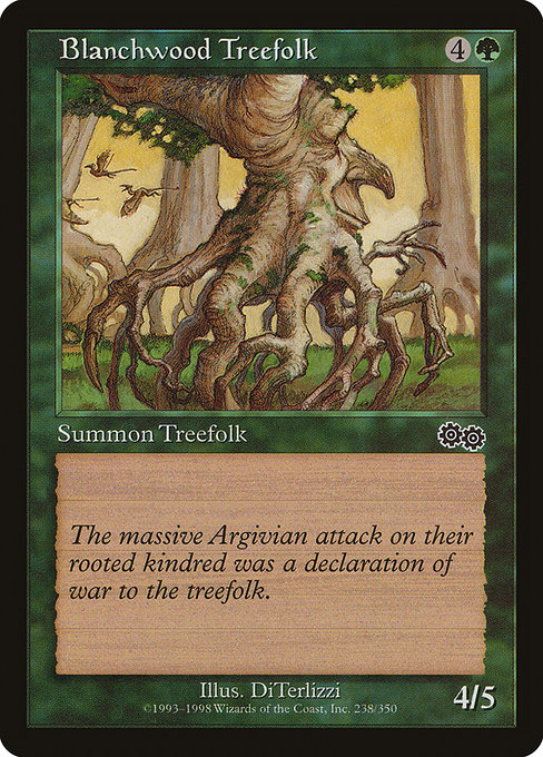 Blanchwood Treefolk - Urza's Saga Common Card